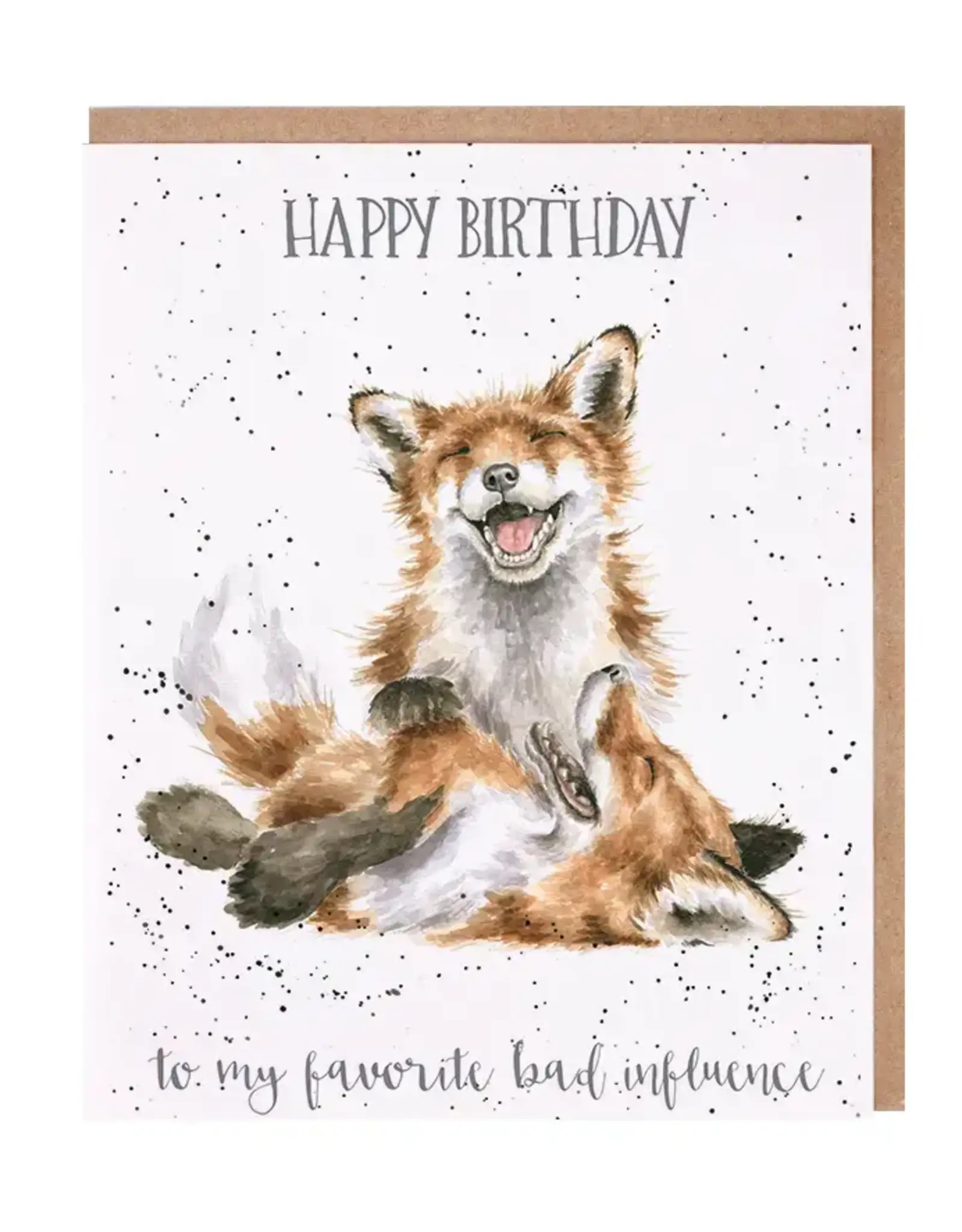 Wrendale Designs by Hannah Dale DYAWC162 Favorite Bad Influence Single Card