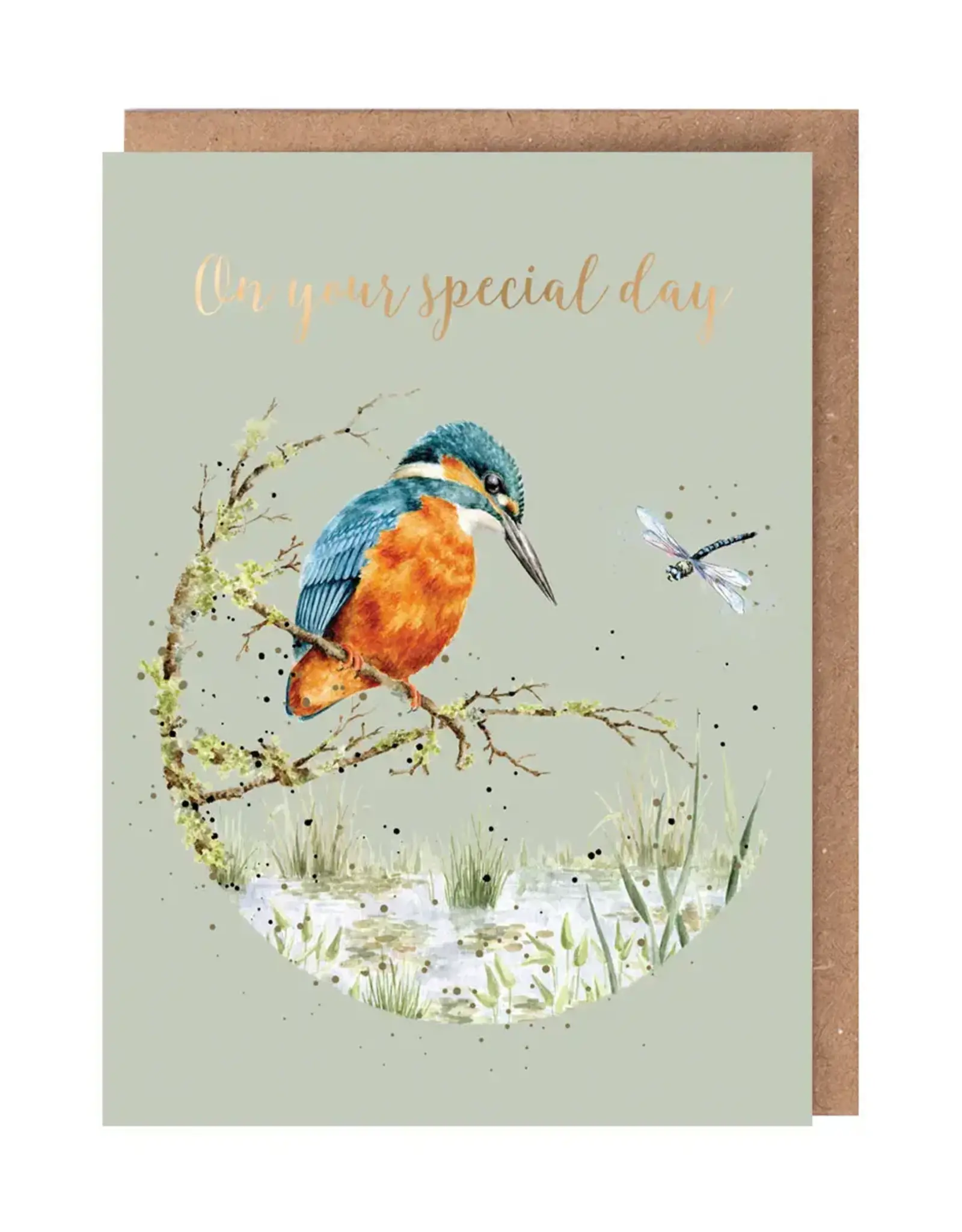 Wrendale Designs by Hannah Dale DYAWC222 Pond Dipping Gold Foiled