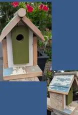 Artist Jean Long JL2225-1310 rustic birdhouse by Jean Long universal 1.5" portal