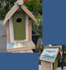 Artist Jean Long JL2225-1310 rustic birdhouse by Jean Long universal 1.5" portal