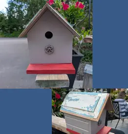 Artist Jean Long JL2229-1314  Jean Long rustic birdhouse with universal portal 1.5"