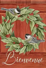 FlagTRENDS EE50900E Garden Flag-Chickadee Bay/Bienvenue