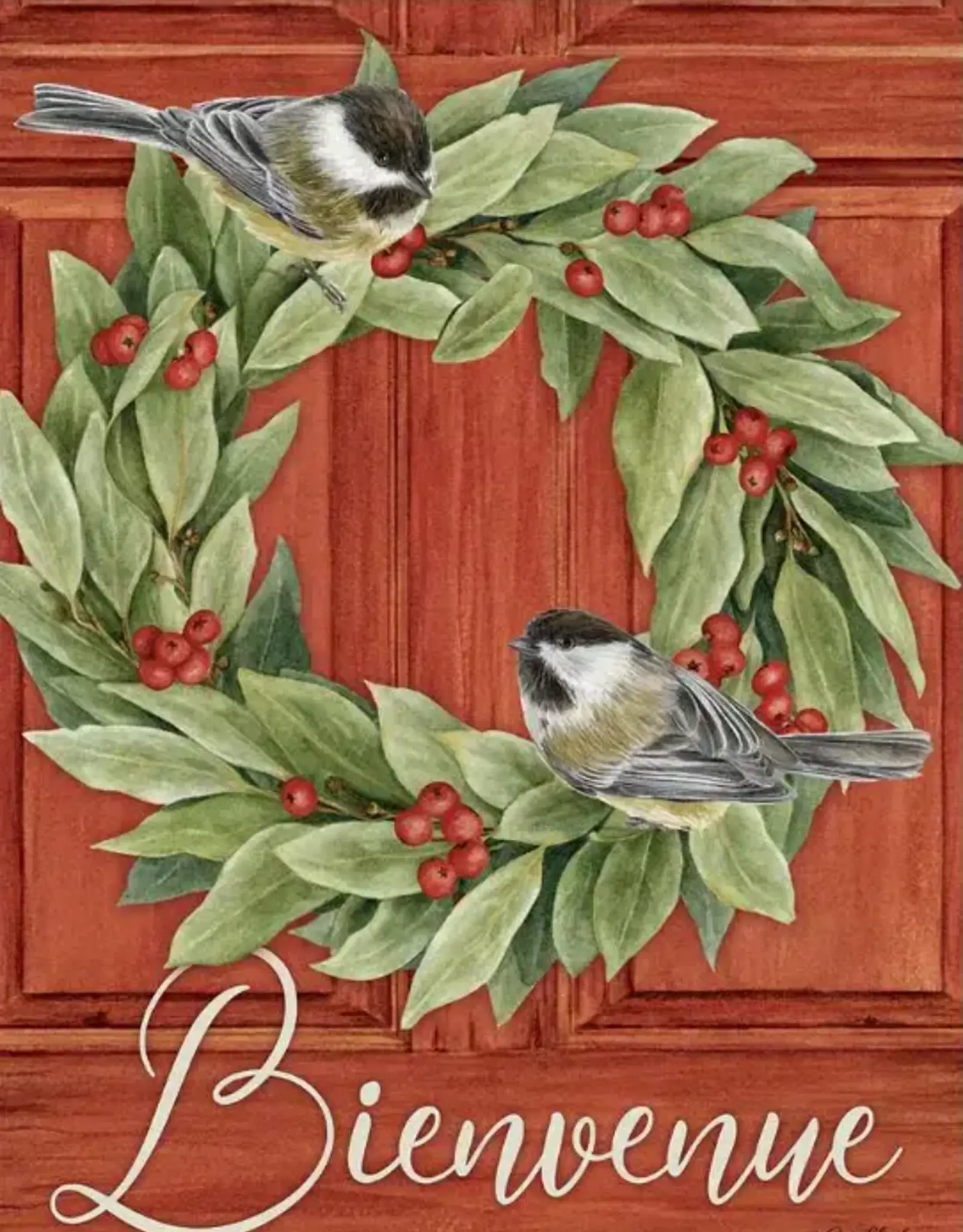 FlagTRENDS EE50900E Garden Flag-Chickadee Bay/Bienvenue