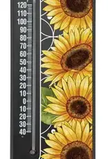 FlagTRENDS EE43696 Thermometer Welcome Sunflowers