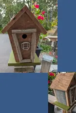 Artist Jean Long JL2220-1305 Jean Long rustic birdhouse w/universal 1.5" hole