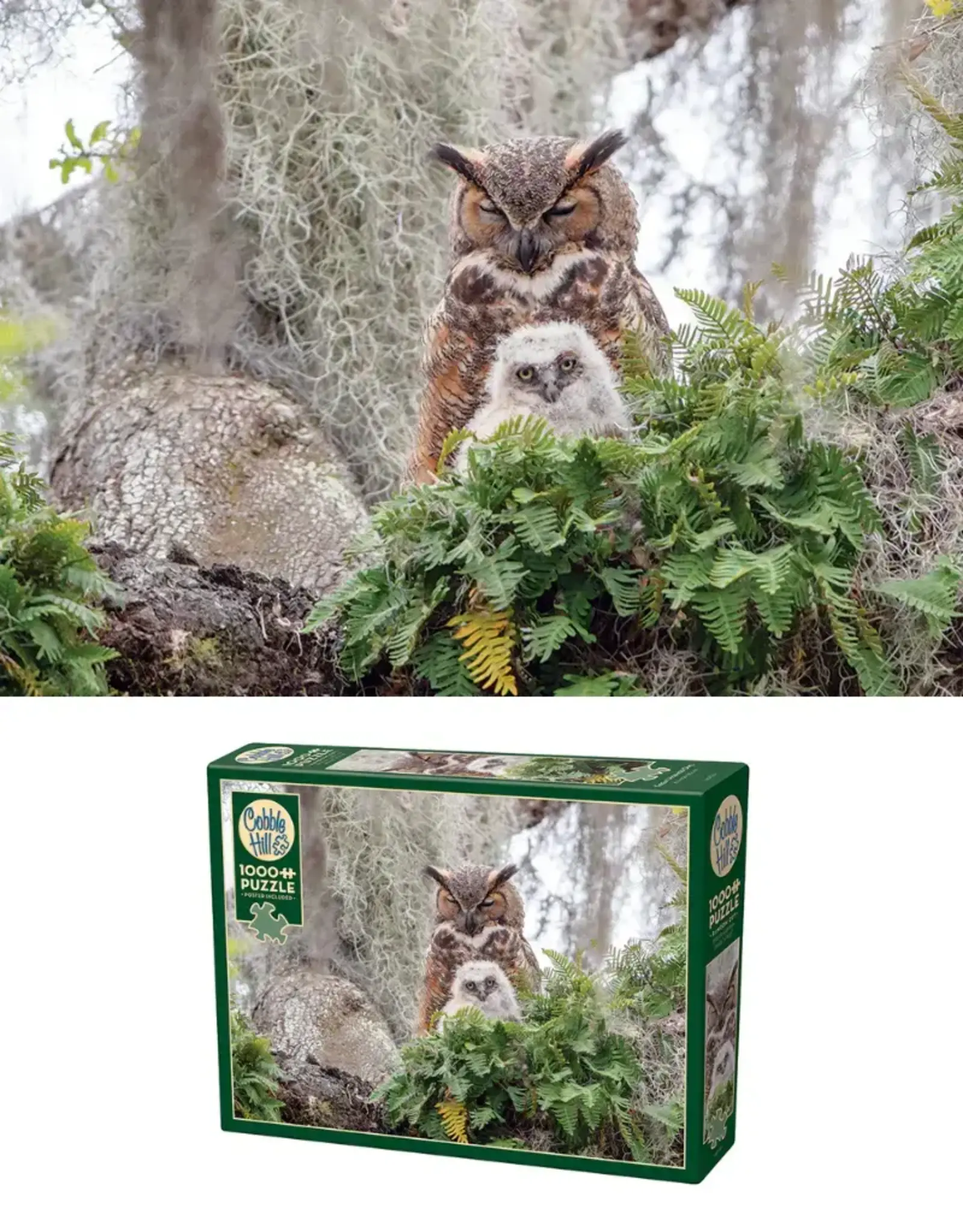 Cobble Hill Puzzles Great Horned Owl  | 1000 Piece