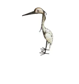 Zimba-Art ZA408048 Metal Small Plain White Heron