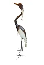 Zimba-Art ZA408536 Metal Large Plain White Heron