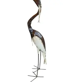 Zimba-Art ZA408536 Metal Large Plain White Heron