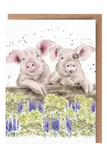Wrendale Designs Nosy Neigh-Boars Single Card