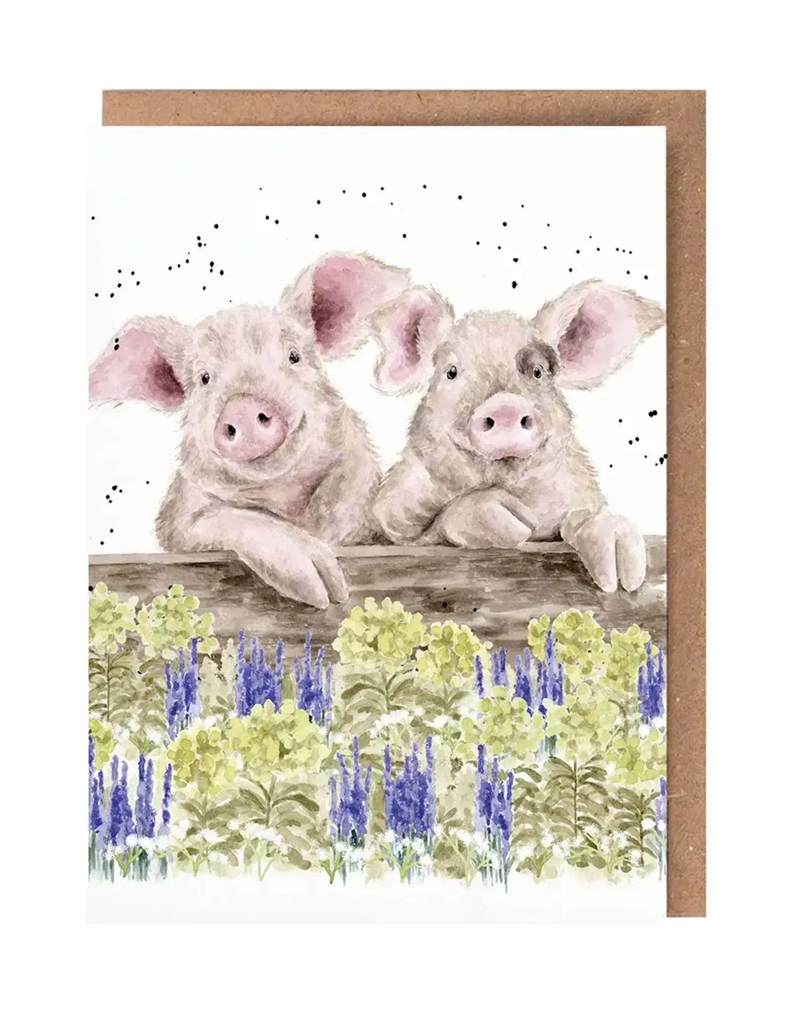 Wrendale Designs Nosy Neigh-Boars Single Card