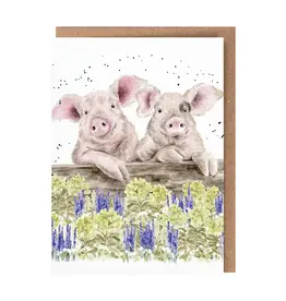 Wrendale Designs Nosy Neigh-Boars Single Card