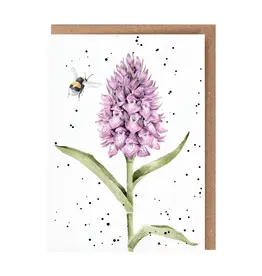 Wrendale Designs Marsh Orchid Single Card