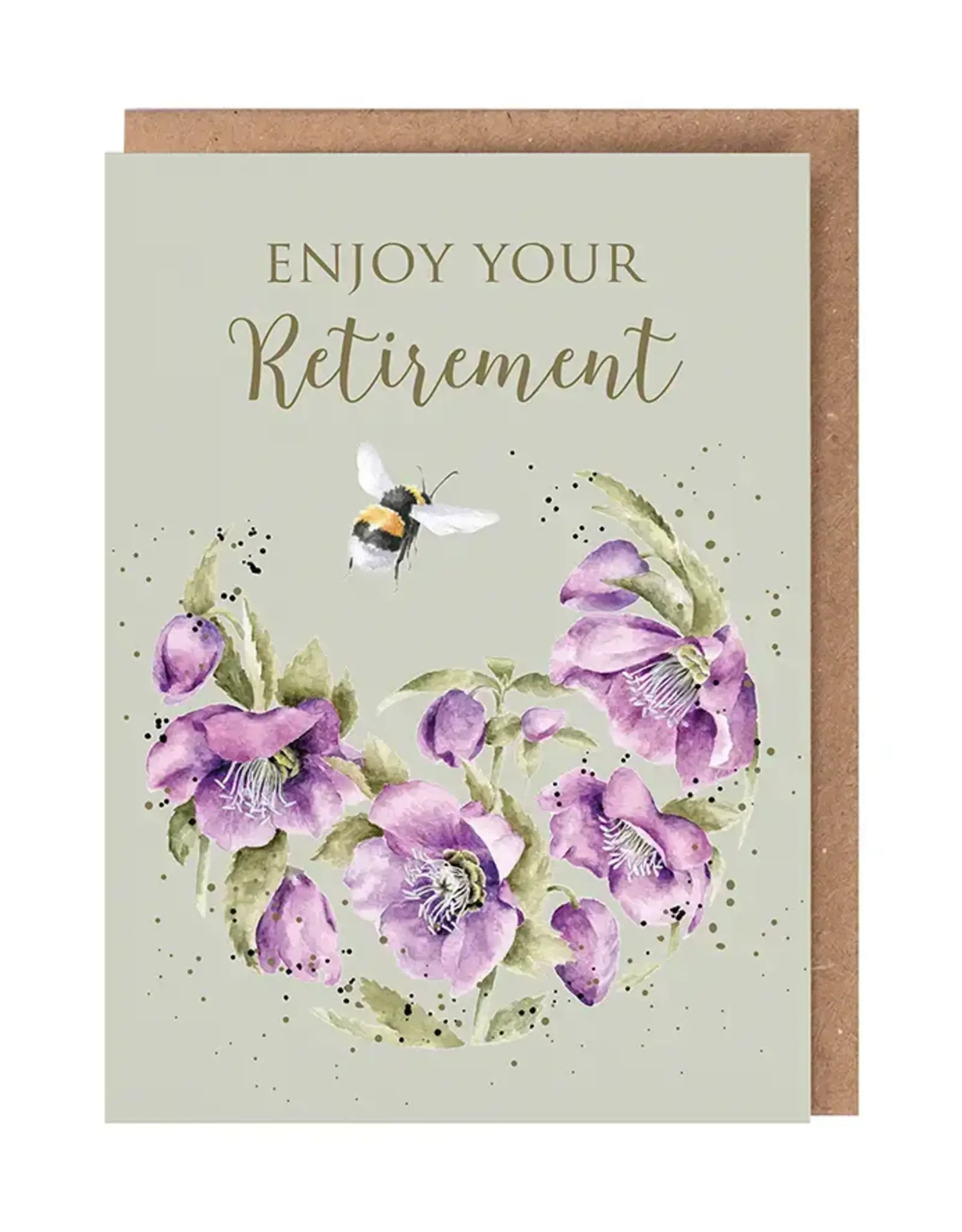 Wrendale Designs Hap-Bee Retirement Single CarD