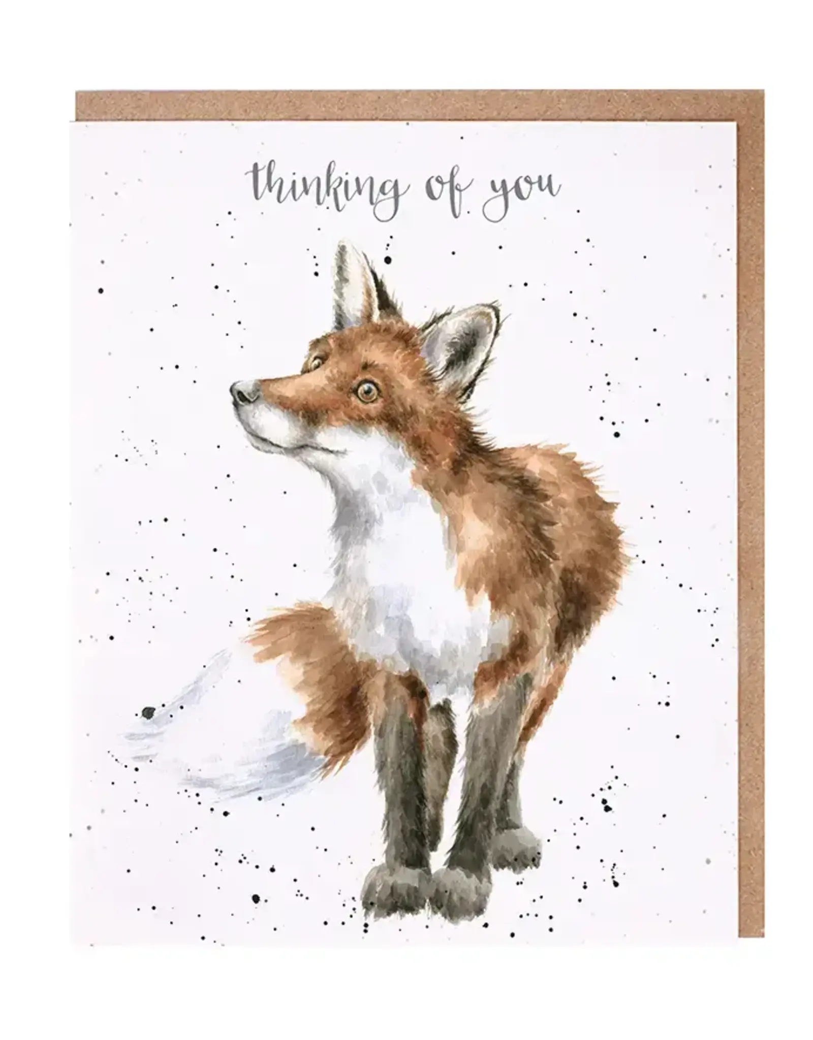 Wrendale Designs Thinking of You Fox Single Card