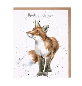 Wrendale Designs Thinking of You Fox Single Card