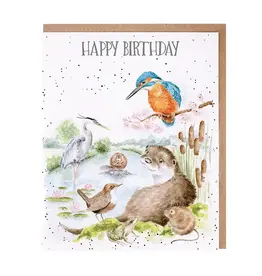 Wrendale Designs Otterly Fabulous Birthday Single Card