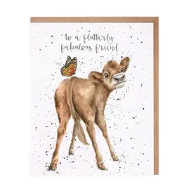 Wrendale Designs Flutterly Fabulous Friend Single Card
