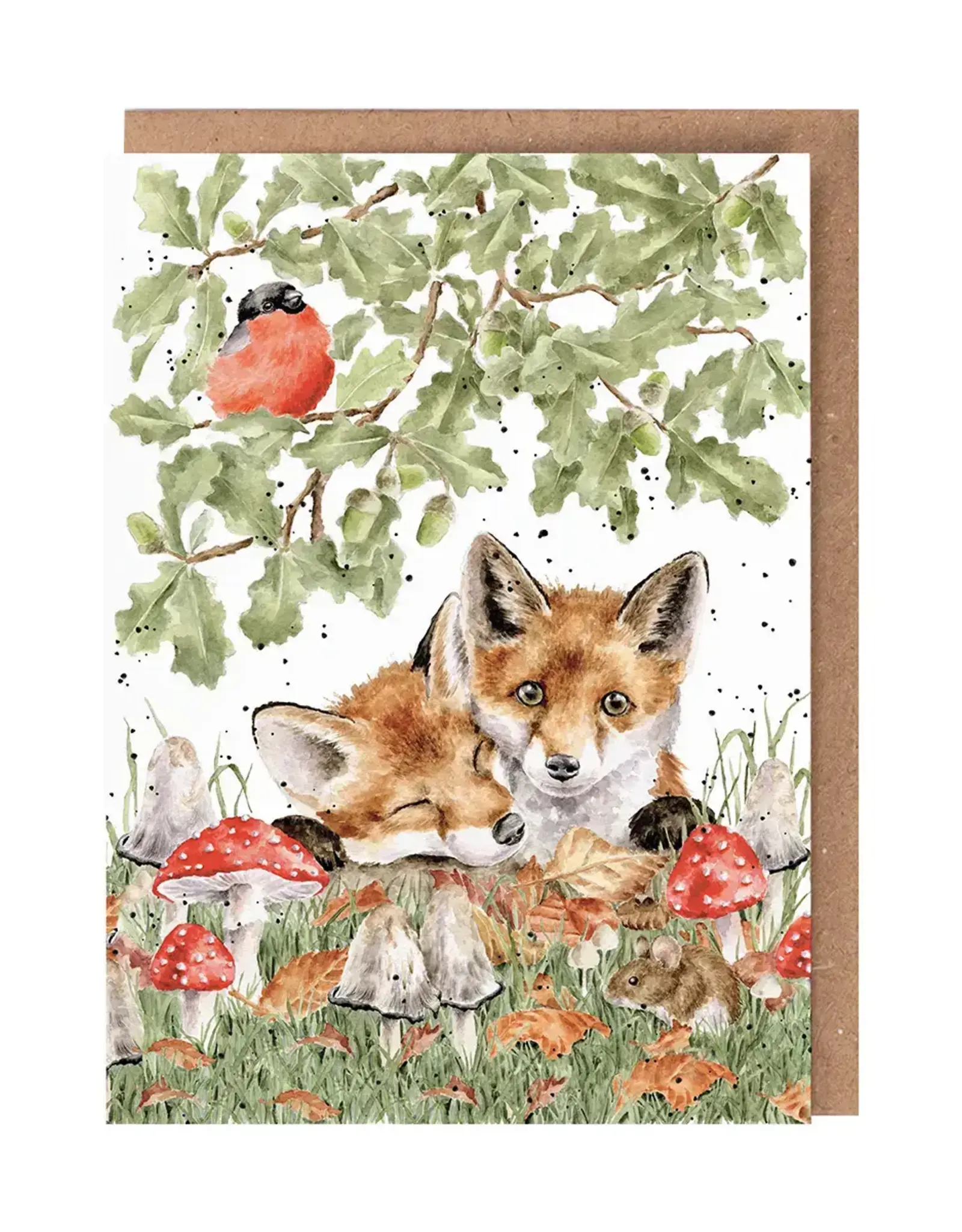 Wrendale Designs by Hannah Dale Under The Oak Tree Single Card