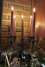 Set of 2 Rose LED Taper Candle-9.5"H
