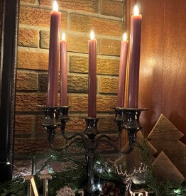 Set of 2 Rose LED Taper Candle-9.5"H