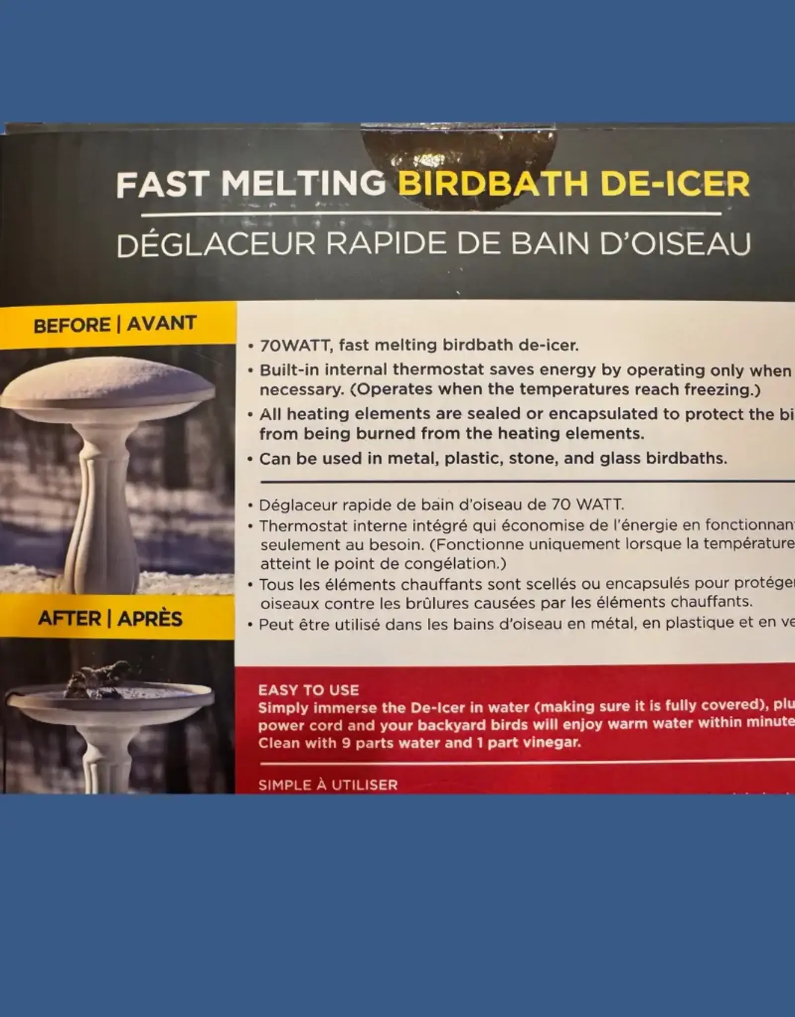 25477 Bird Bath De-icer