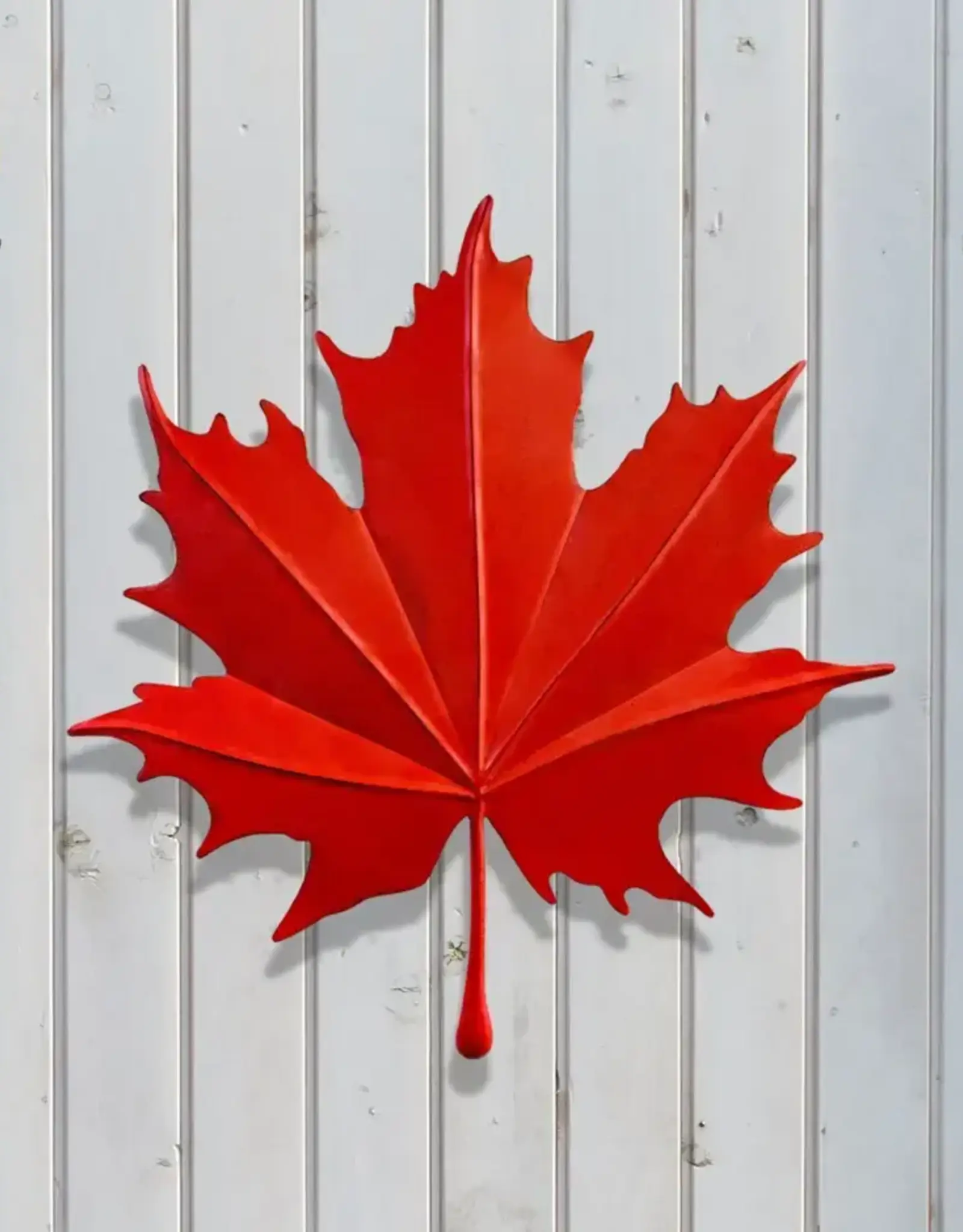 Panam Decor & Gifts PUI99034 Fall Maple Leaf Medium Metal 20" x 20"