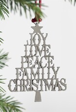 Evergreen EE65M27 HOL Joyful Traditions Ornament Solid Pewter Tree Orn.