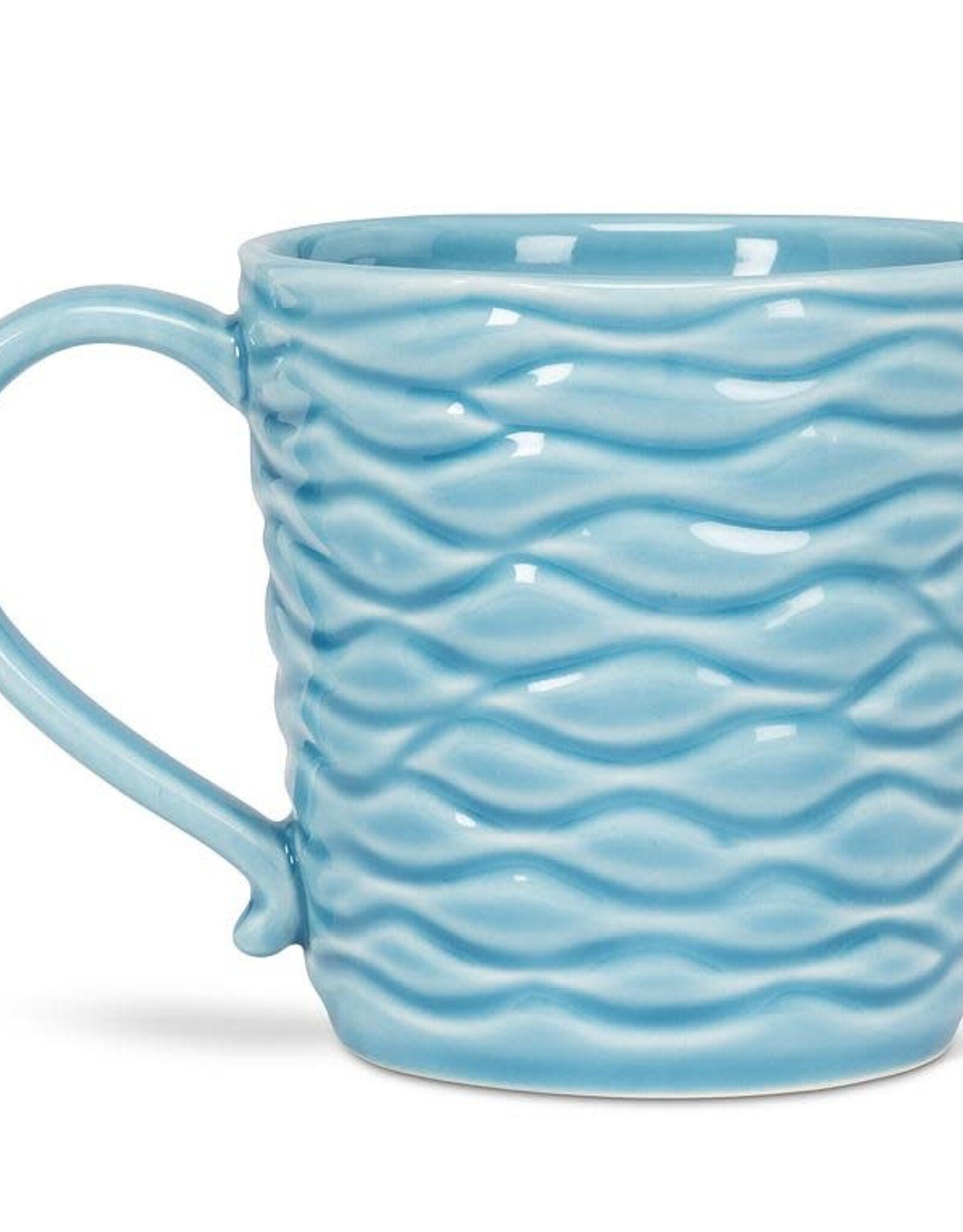 Abbott Wavy Mug w/Loon-4"H(14oz)