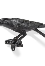 Abbott Crow on Branch Facing Left-Black-11"L
