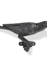 Abbott Crow on Branch Facing Right-Black-11"L