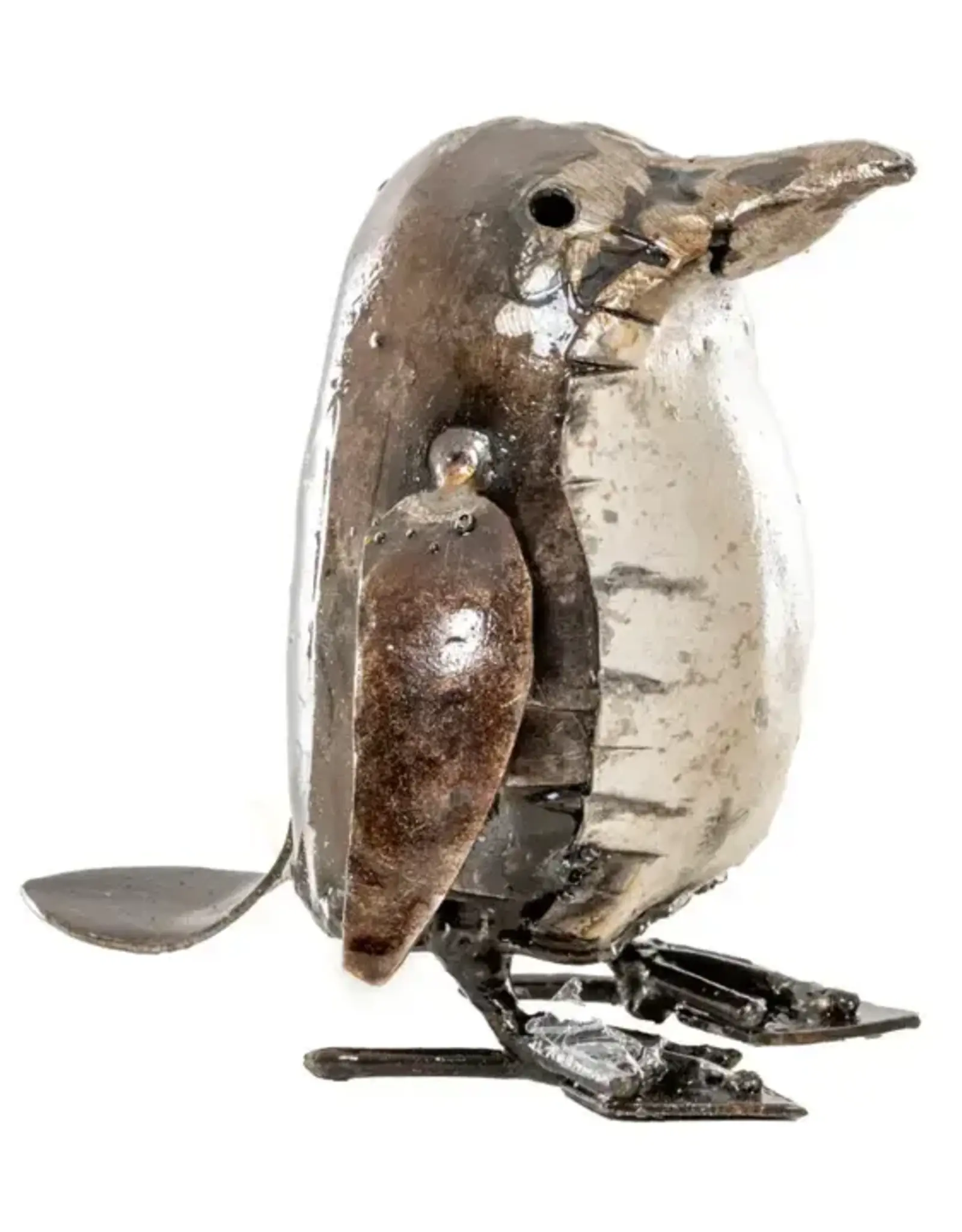 Zimba-Art Metal Natural white Baby Penguin