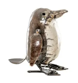 Zimba-Art Metal Natural white Baby Penguin