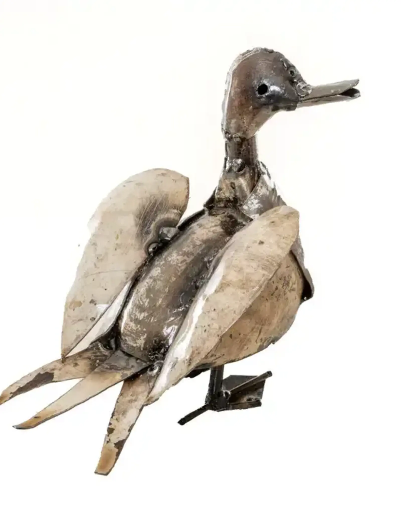 Zimba-Art Metal White Happy Ducks