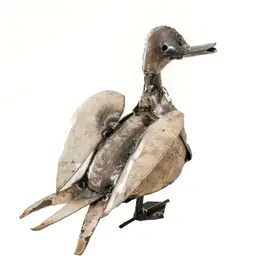 Zimba-Art Metal White Happy Ducks