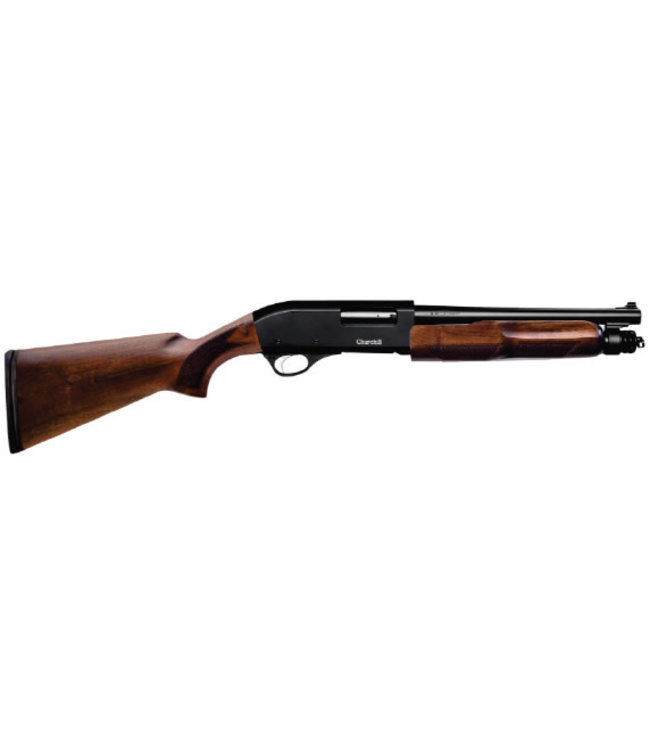 Churchill Pump Shotgun, Wood Stock, 12.6" Barrel, 12 Gauge 3"