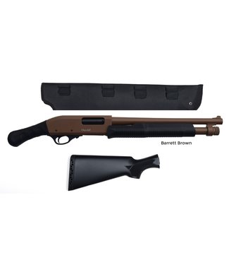 Churchill Churchill TORSO Pump-action Shotgun, Club Grip and Black Synthetic Stock, Barrett Brown, 15" Barrel, with Scabbard, 12 Gauge 3"