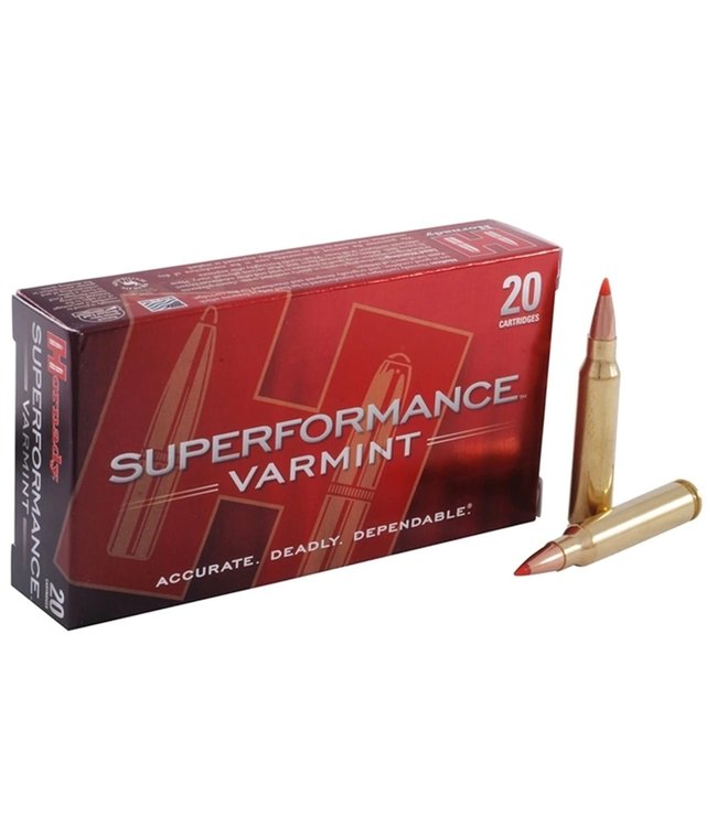 Hornady Superformance Varmint Rifle Ammo, .22-250 Remington, Box of 20 Rounds