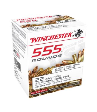 Winchester Winchester Rimfire Ammo, 22lr, Box of 555 Rounds