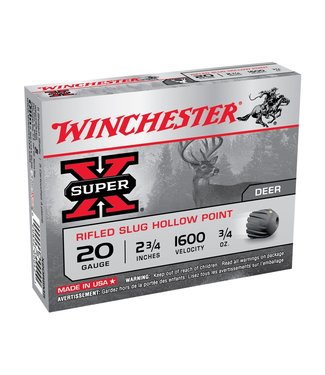 Winchester Winchester Super-X 20 Gauge 2-3/4" Rifled Slugs