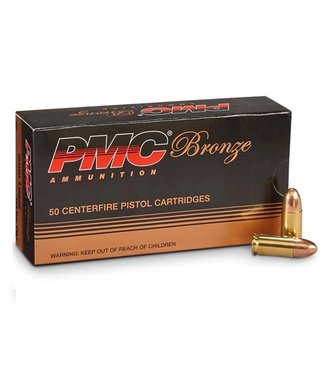 PMC PMC Pistol Ammo, 9MM Luger, 115gr. FMJ,  Box of 50 Rounds