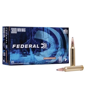 Federal Federal Power-Shok Rifle Ammo, .300 Winchester Magnum, Box of 20 Rounds
