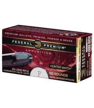 Federal Federal Premium Hunter Match Rimfire Ammo, Box of 50 Rounds