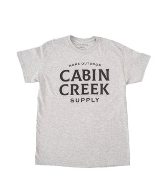 Cabin Creek Supply CABIN CREEK LOGO T-shirt - HEATHER GREY