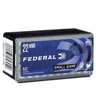 Federal Federal 757 Game-Shok Rimfire Rifle Ammo, .22 WMR 50gr JHP, Box of 50 Rounds