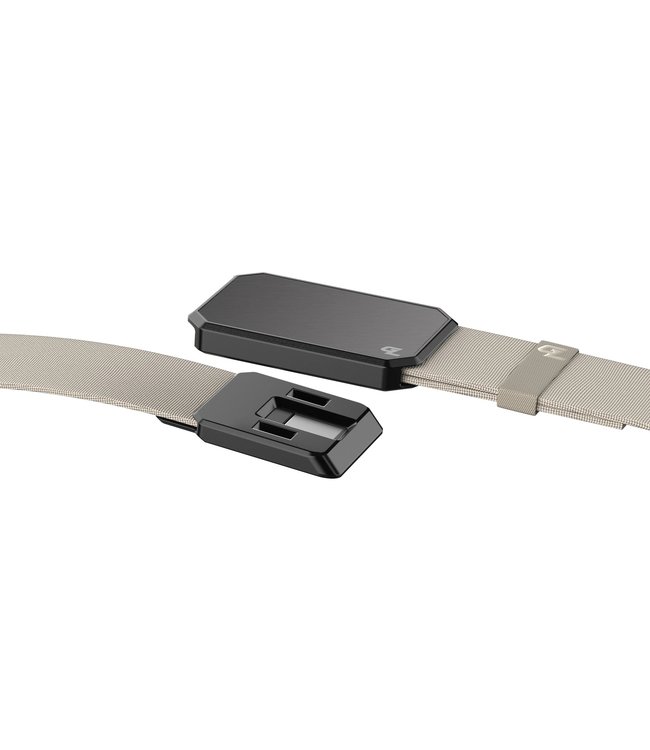 Groove Belt - Flat Earth Belt with Gun Metal Buckle - B1-017-OS