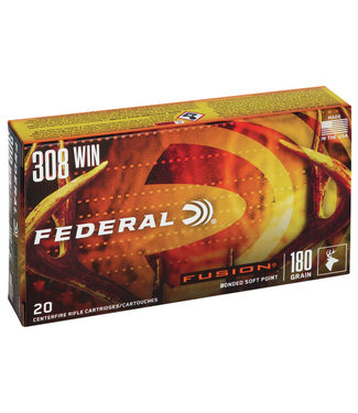 Federal Federal Fusion Rifle Ammo, .308 Winchester, Box of 20 Rounds