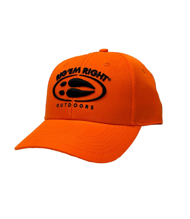 Rig'Em Right Blaze Orange Hoof Logo Hat
