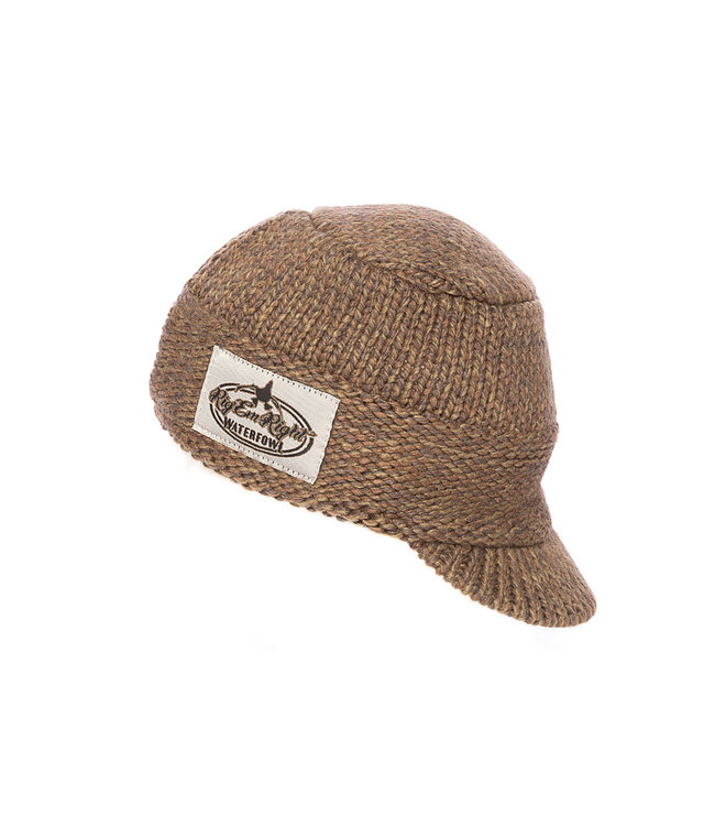 Rig'Em Right Heavy Weight Billed Knit Beanie - Olive Timber