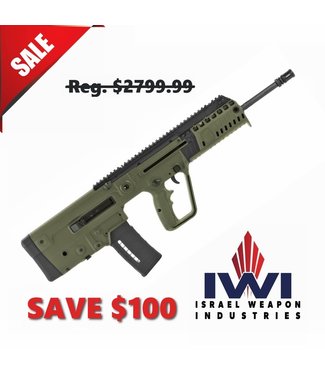 IWI IWI Tavor X95 Semi-Automatic Rifle, OD GREEN synthetic stock, 18.6" BARREL, 5.56/.223